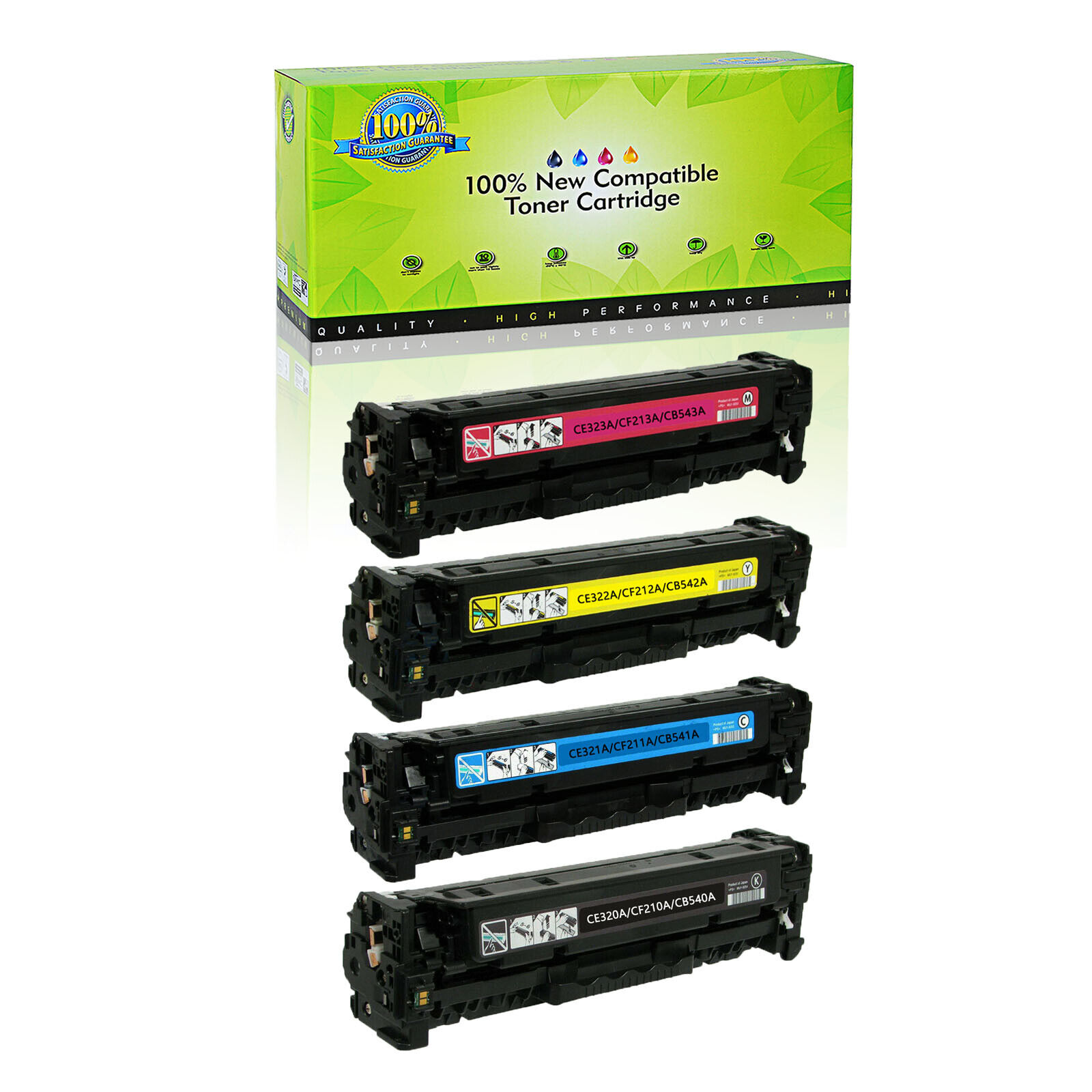 4PK CB540A-CB543A Toner Set For HP Color LaserJet CP1215 CP1515n CM1312 MFP