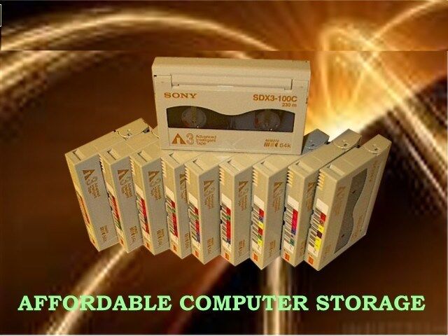 Lot of 10 SONY AIT-3 SDX3-100C Tape Cartridge T&V AIT3 100/260Gb 10-pack 230m