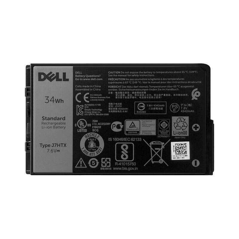 OEM Genuine J7HTX J7HTX Battery For Dell Latitude 12 7202 7212 2JT7D FH8RW NEW