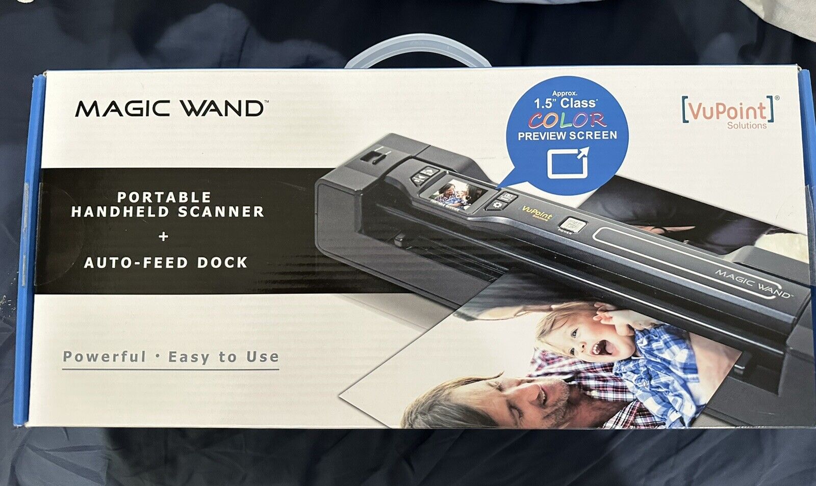 VuPoint Magic Wand Portable Scanner/Dock Color Display PDSDK-ST470BU-VP 1200DPI 