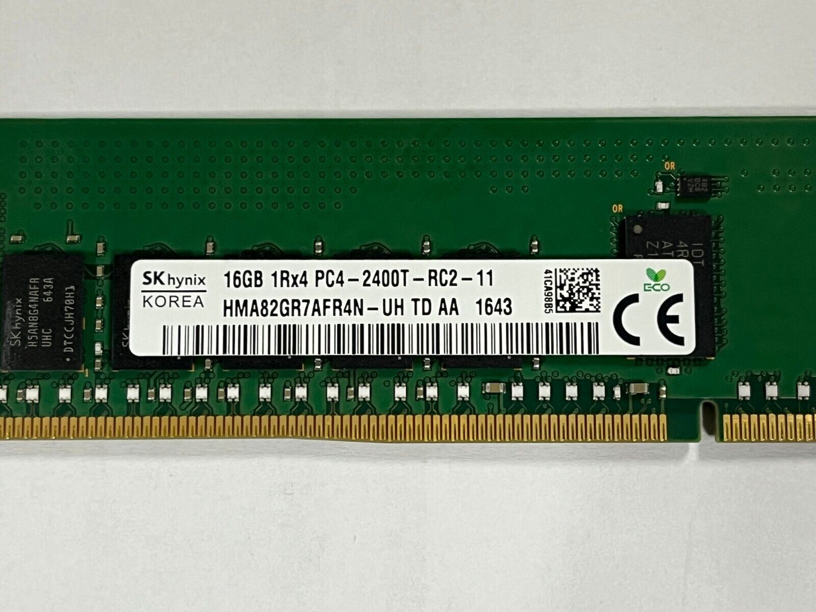 HMA82GR7AFR4N-UH HYNIX 16GB (1X16GB) 1RX4 PC4-2400T DDR4 MEMORY