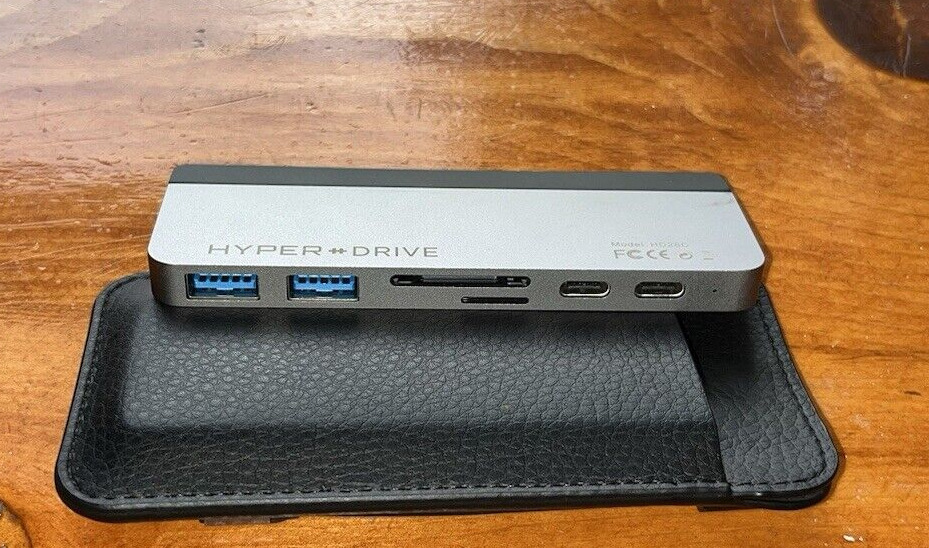 HyperDrive HD28C DUO 7-in-2 USB-C Hub for MacBook Pro/Air Silver