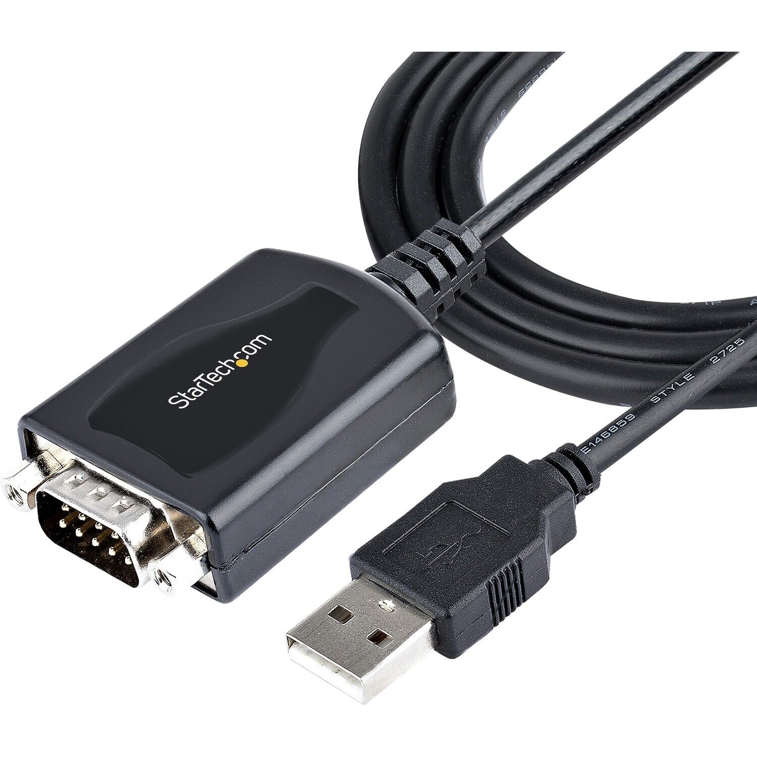 StarTech.com 3ft [1m] USB to Serial Cable with COM Port Retention, DB9 Male