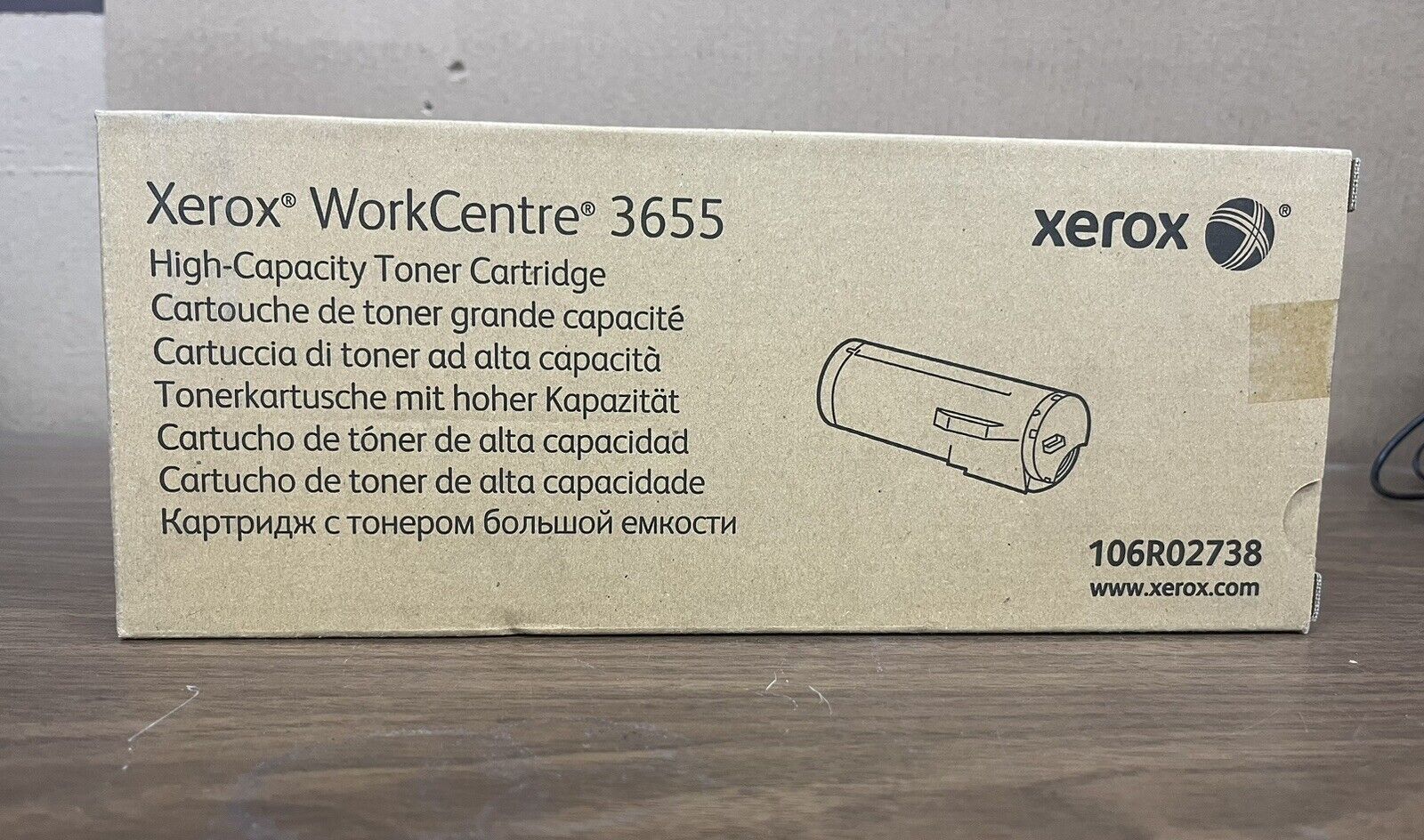 Xerox WorkCentre 3655 (106R02738) Black Toner Cartridge New Sealed
