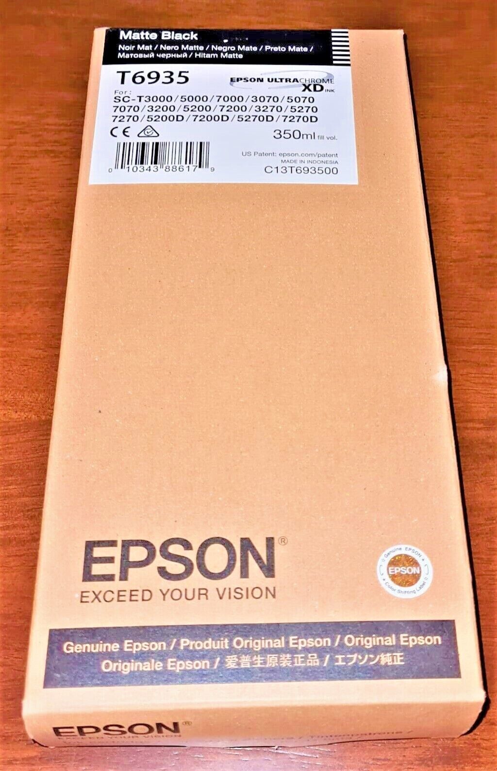 EPSON T6935 GENUINE ULTRACHROME XD 350ml MATTE BLACK INK CARTRIDGE 