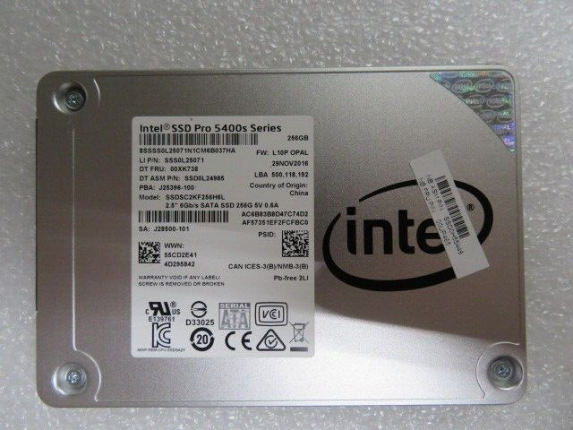 Lenovo Intel Pro 5400s SSDSC2KF256H6L 256GB 2.5
