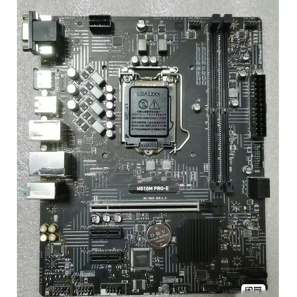For MSI H510M PRO-E Motherboard LGA 1200 DDR4 VGA+HDMI Micro ATX Mainboard