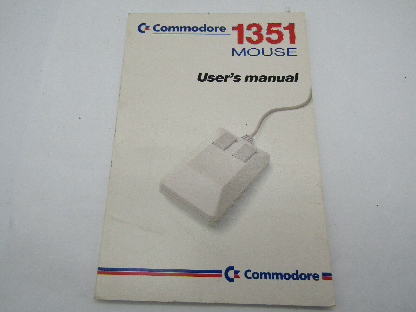 Vintage 1986 Commodore 1351 Mouse user's manual computer publication 
