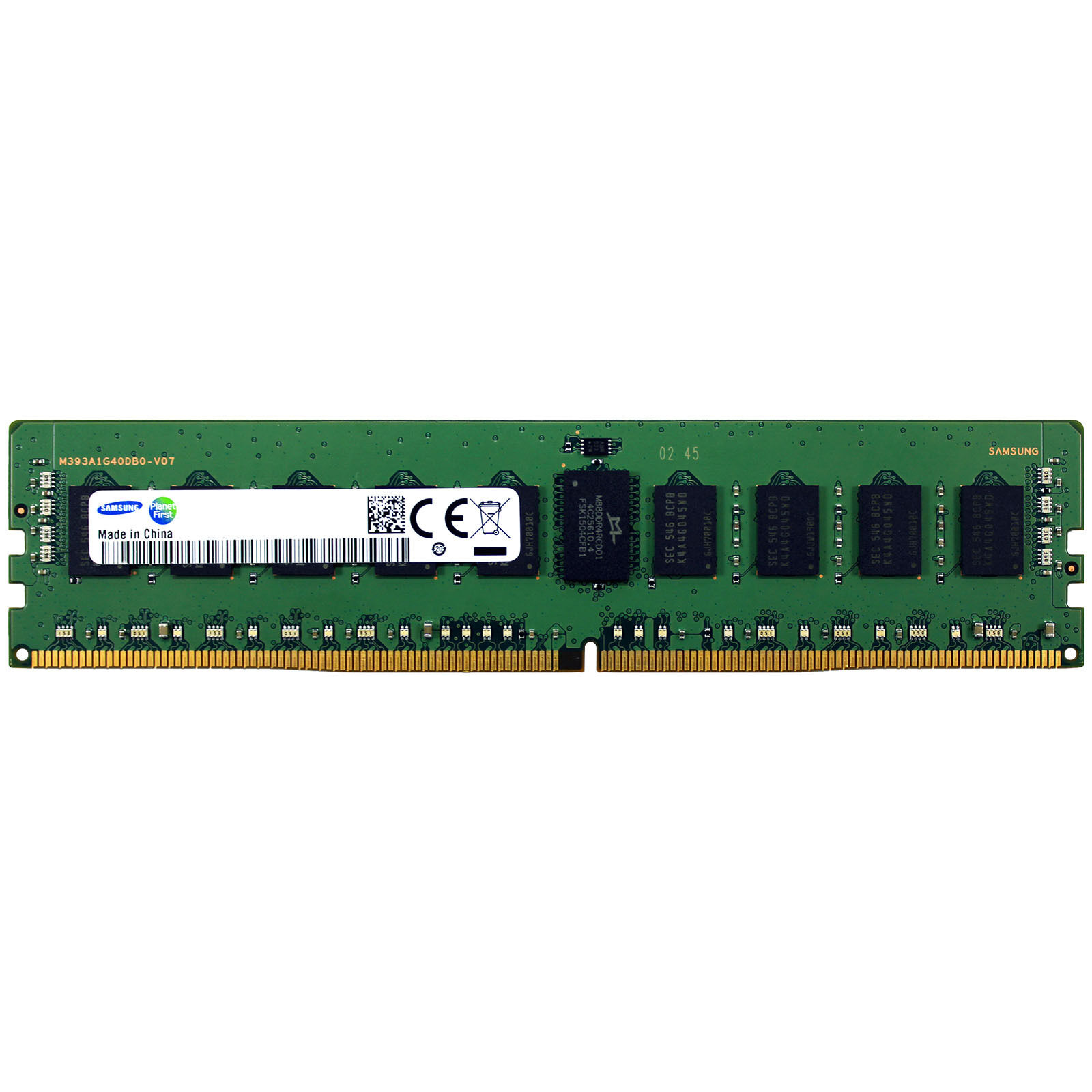 Samsung 8GB 1Rx4 PC4-2400T PC4-19200 DDR4 2400MHz 1.2V ECC RDIMM Memory RAM 1X8G