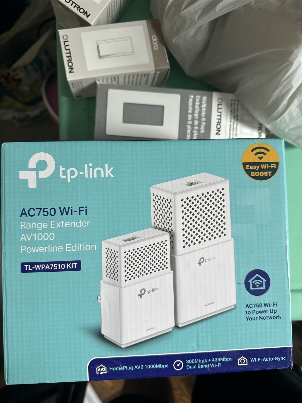 TP-Link AC750 AV1000 wifi range extender TL-WPA7510 KIT