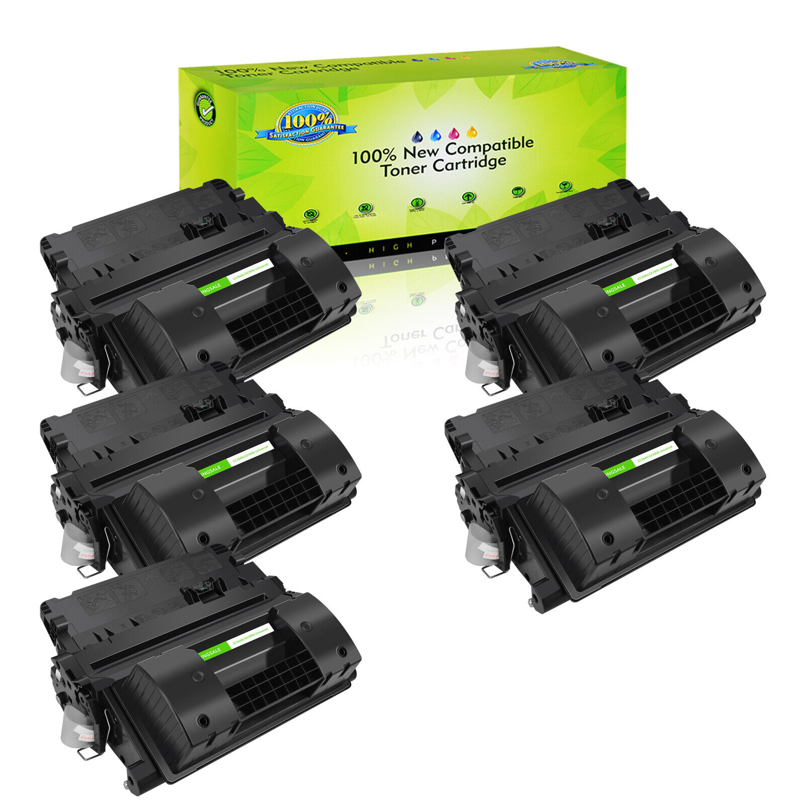 5PK CC364X Black Toner Cartridge For HP LaserJet P4015dn P4015n P4015tn Printer