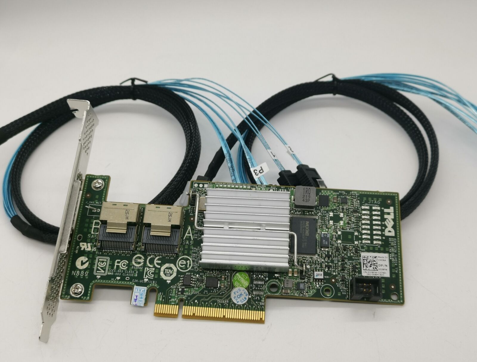 Dell H200 6Gbps HBA LSI 9211 P20 IT Mode ZFS FreeNAS unRAID + 2* SATA Cable US
