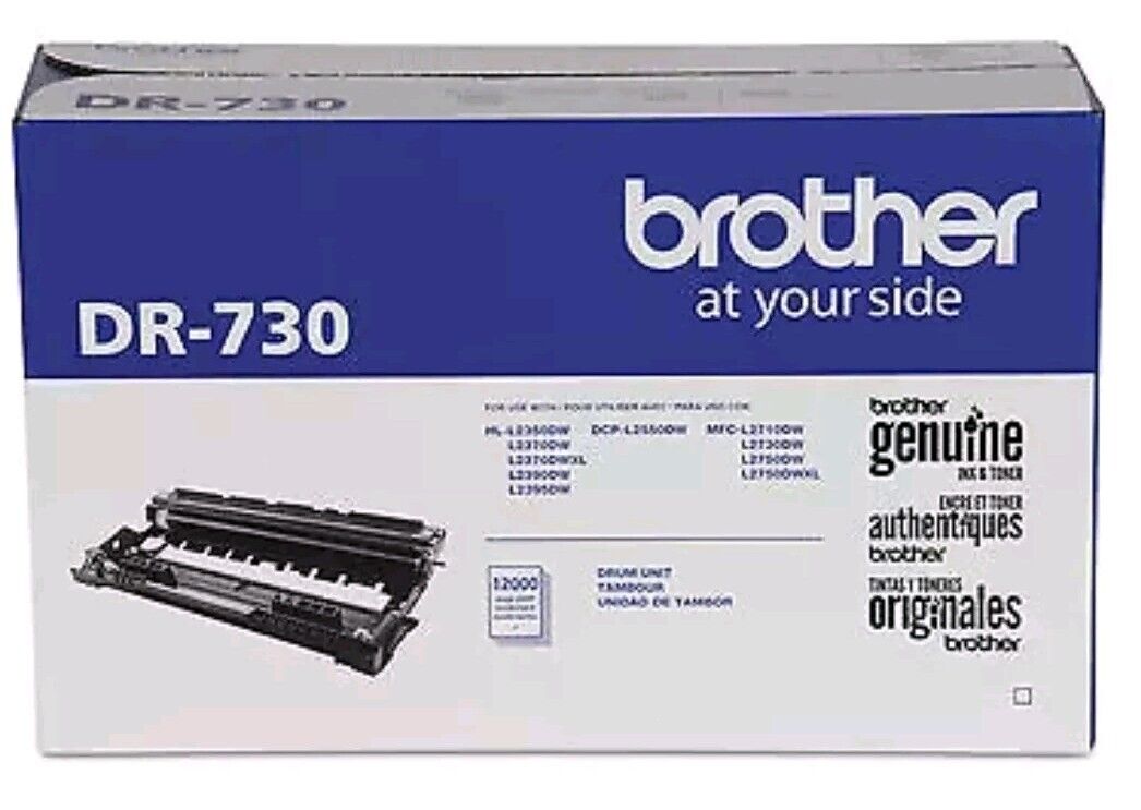 Brother DR730 Genuine/Original Drum Unit - Black