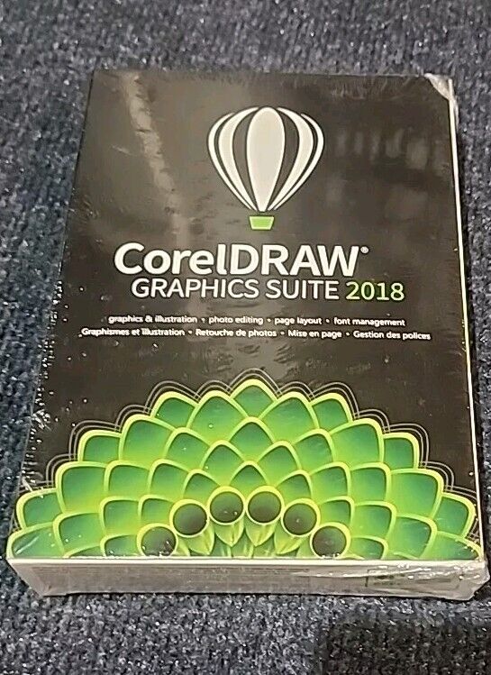 NEW CorelDRAW Graphics Suite 2018 Windows CD & Download Full Version 