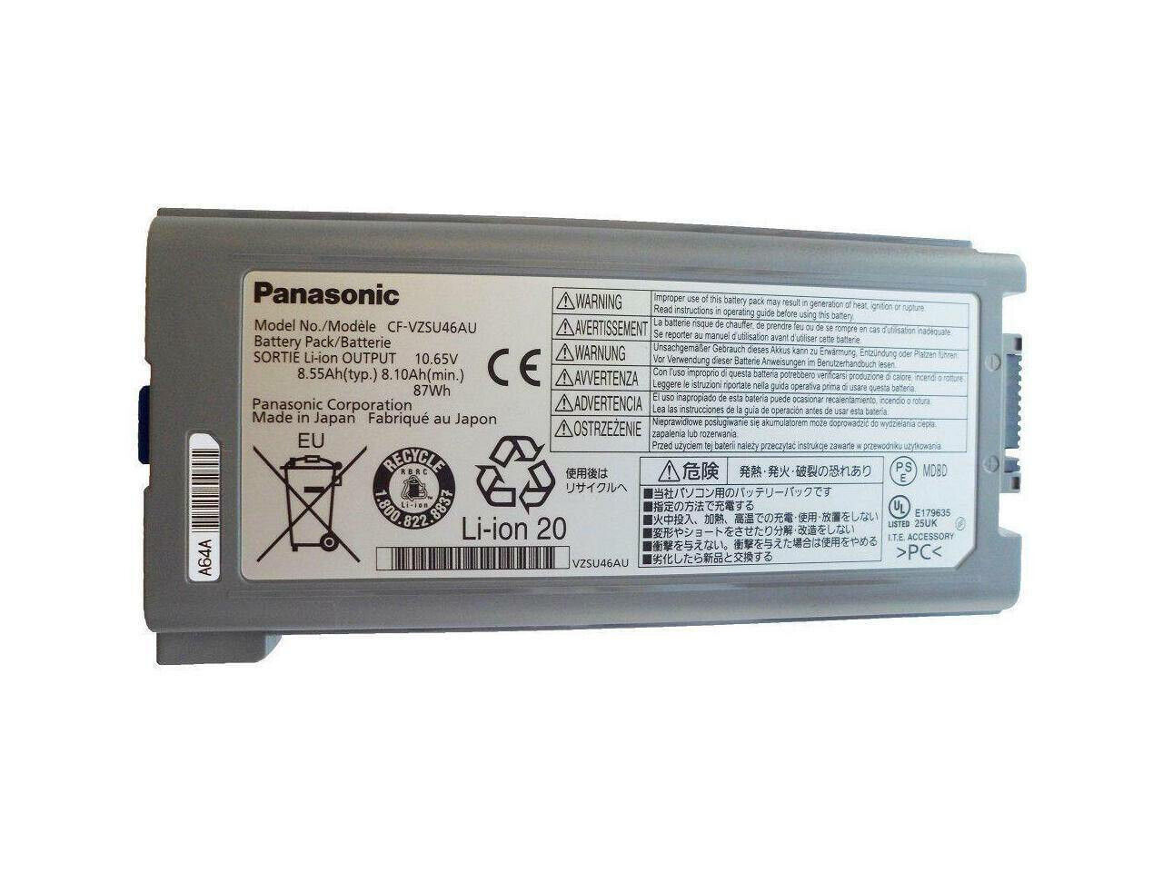 Genuine CF-VZSU46 Battery for Panasonic Toughbook Cf-30 Cf-31 Cf-53 CF-VZSU46U
