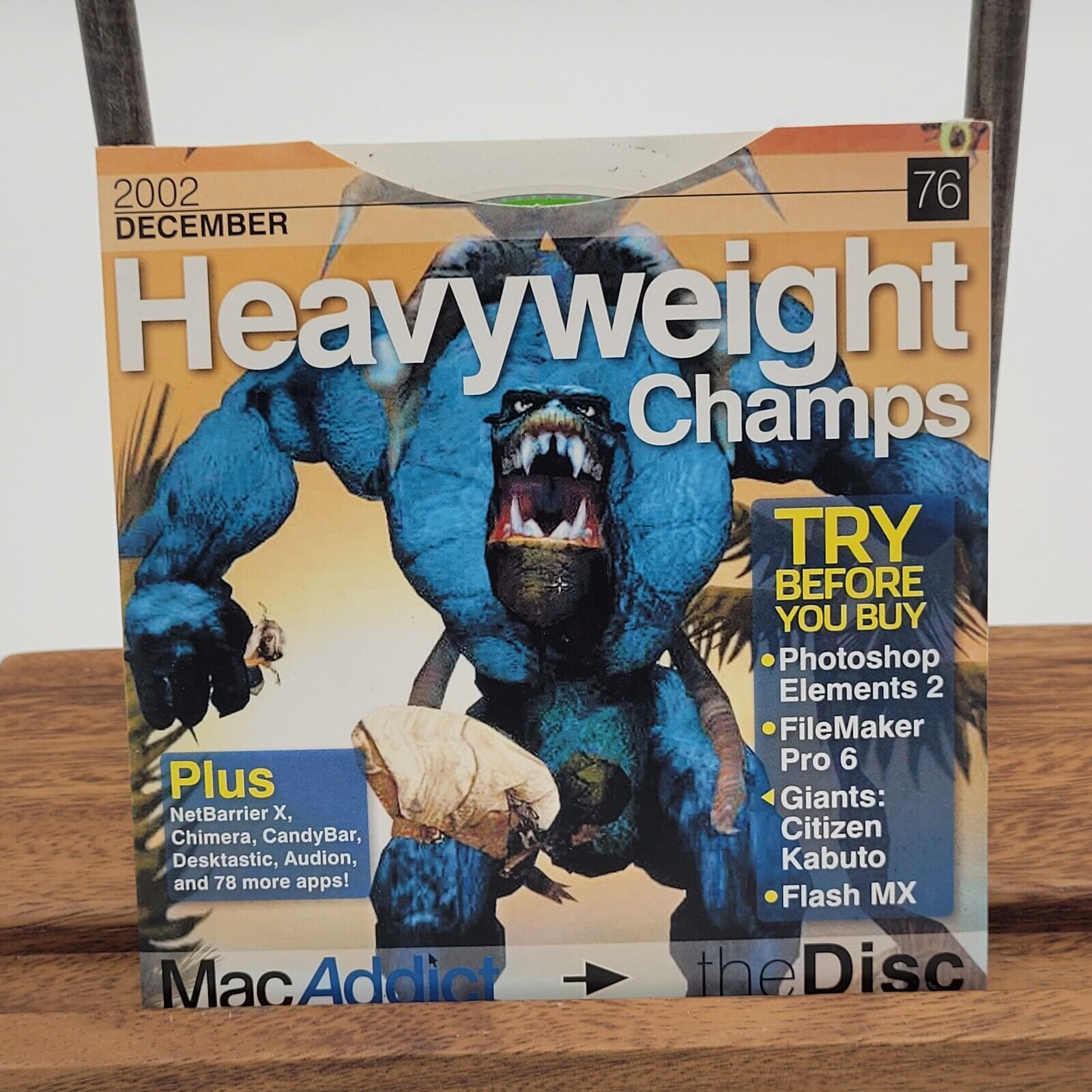 Mac Addict Heavyweight Champs December #76 Macintosh Sampler The Disc 2002 Dec