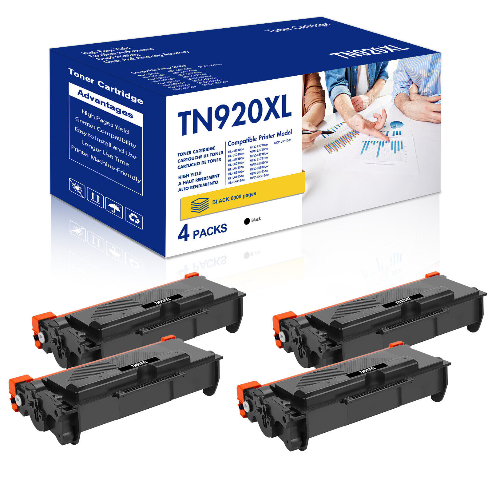 Hi-Yield TN920XL for Brother TN920 toner cartridge HL-L6310DW L6415DW EX415DW