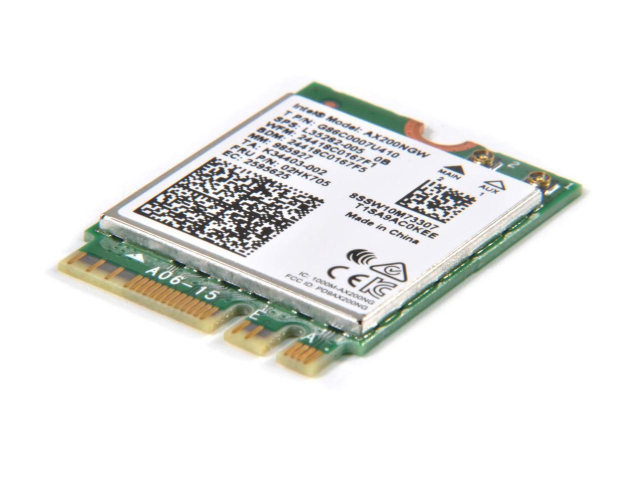 INTEL AX200NGW WI-FI 6 AX200 (GIG+) PCI-E M.2 2230 WLAN BT 5.2 WIFI CARD 02HK705