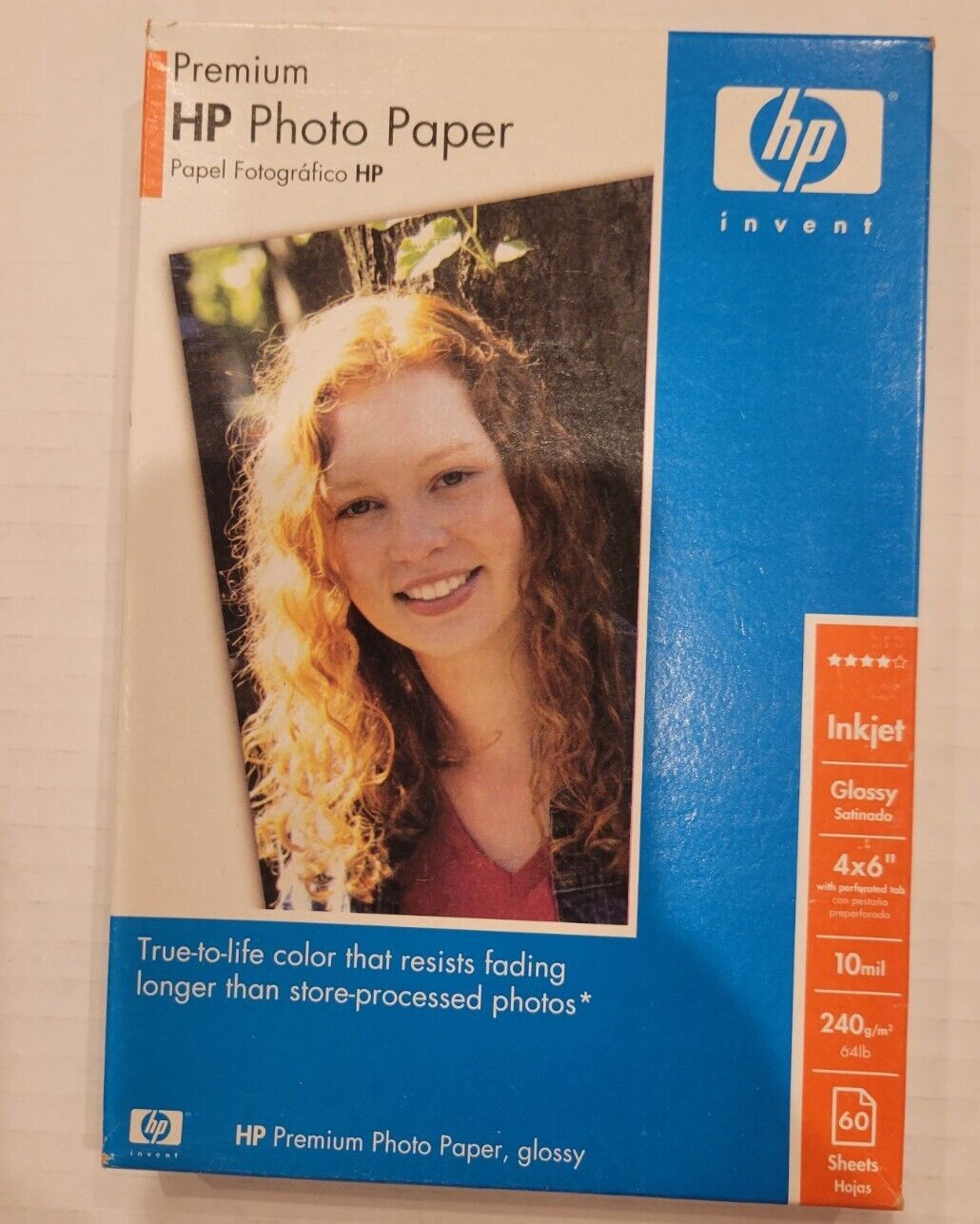HP Premium Plus Photo Paper 4x6 60 Sheets Inkjet Brand New Sealed Glossy