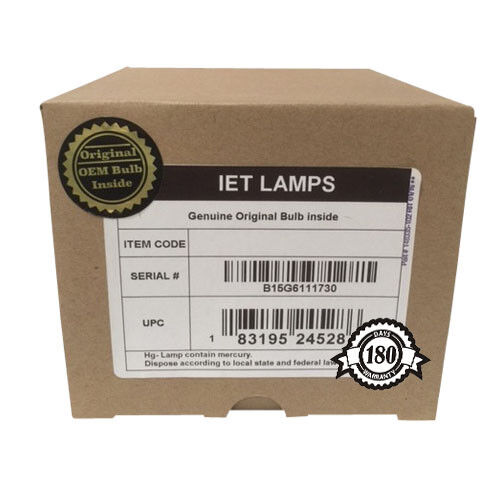 IET Genuine OEM Replacement Lamp for Sanyo PLC-XU25A Projector (Osram Bulb)