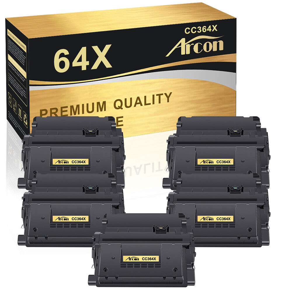 Arcon 5PK CC364X Toner Compatible for HP 64X LaserJet P4515n P4515tn P4515x