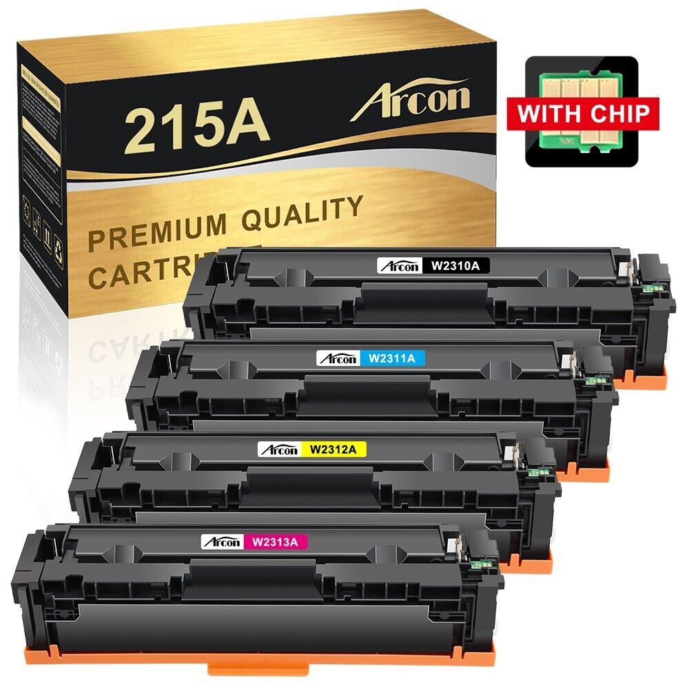 [With Chip] 4PK W2310A Toner Cartridge HP 215A Laserjet Pro M182nw M183fw M155a