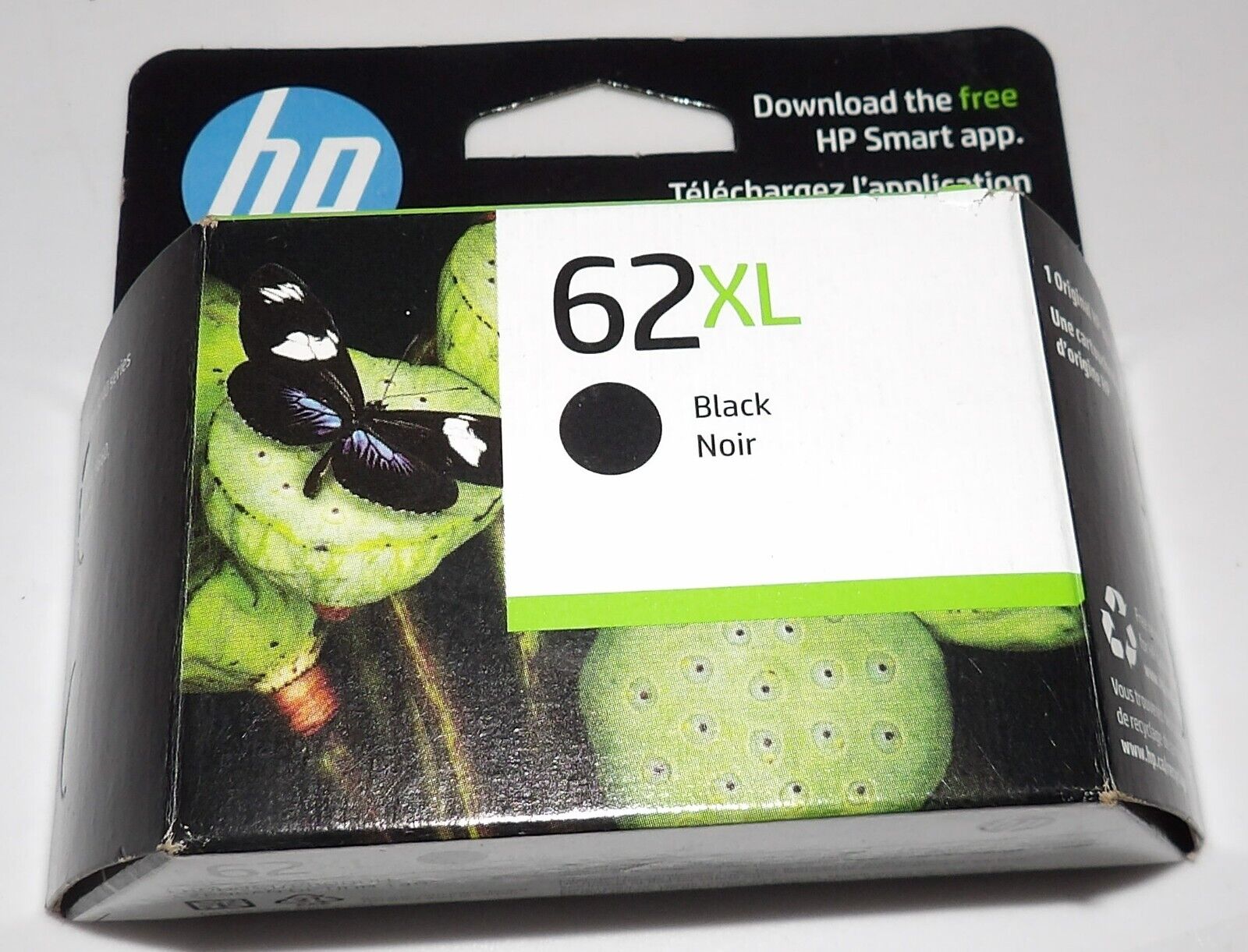 Genuine HP  62XL High Yield Black Ink Cartridge Dated 2025 HP 62 XL