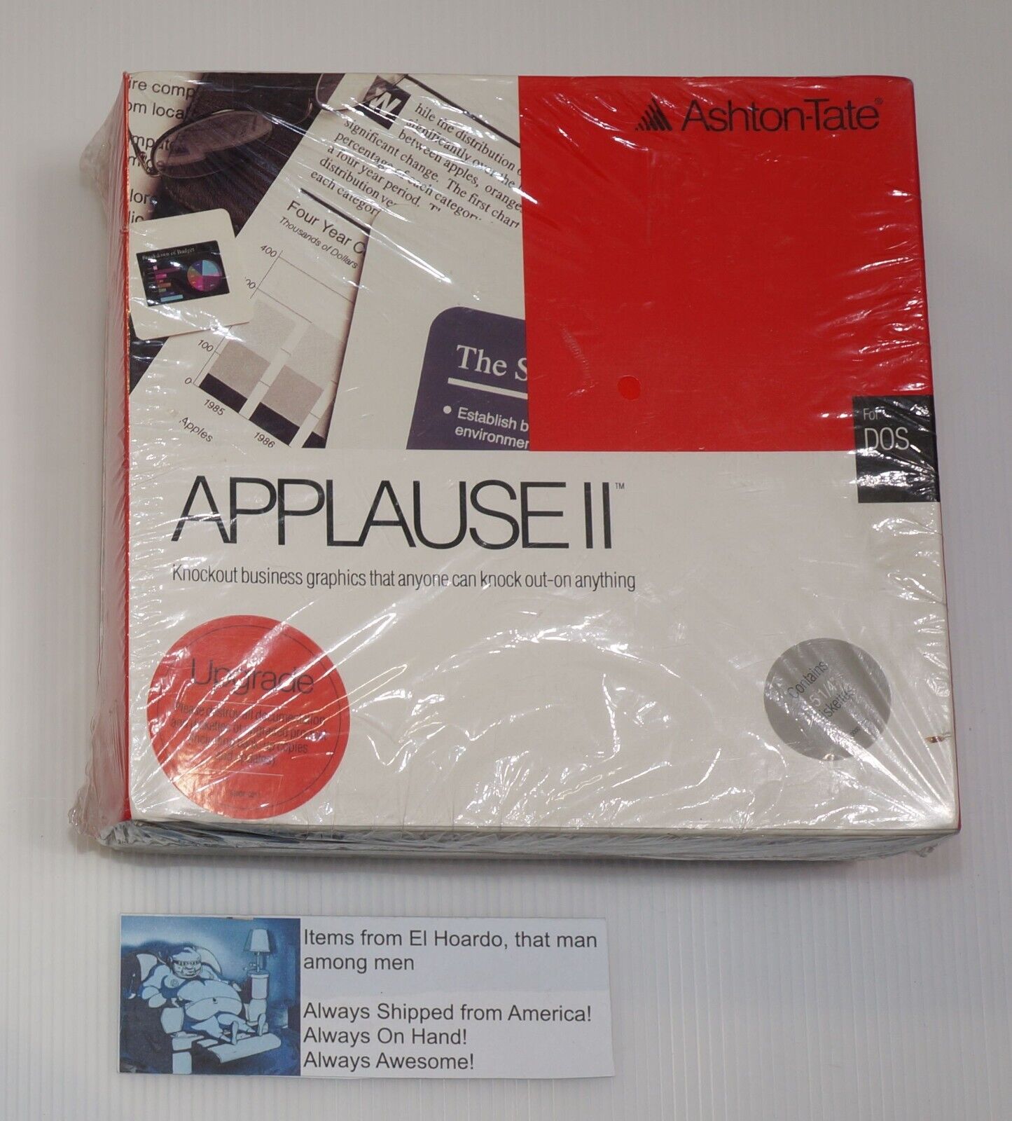 ASHTON-TATE APPLAUSE II Upgrade For Dos Brand New Still Sealed