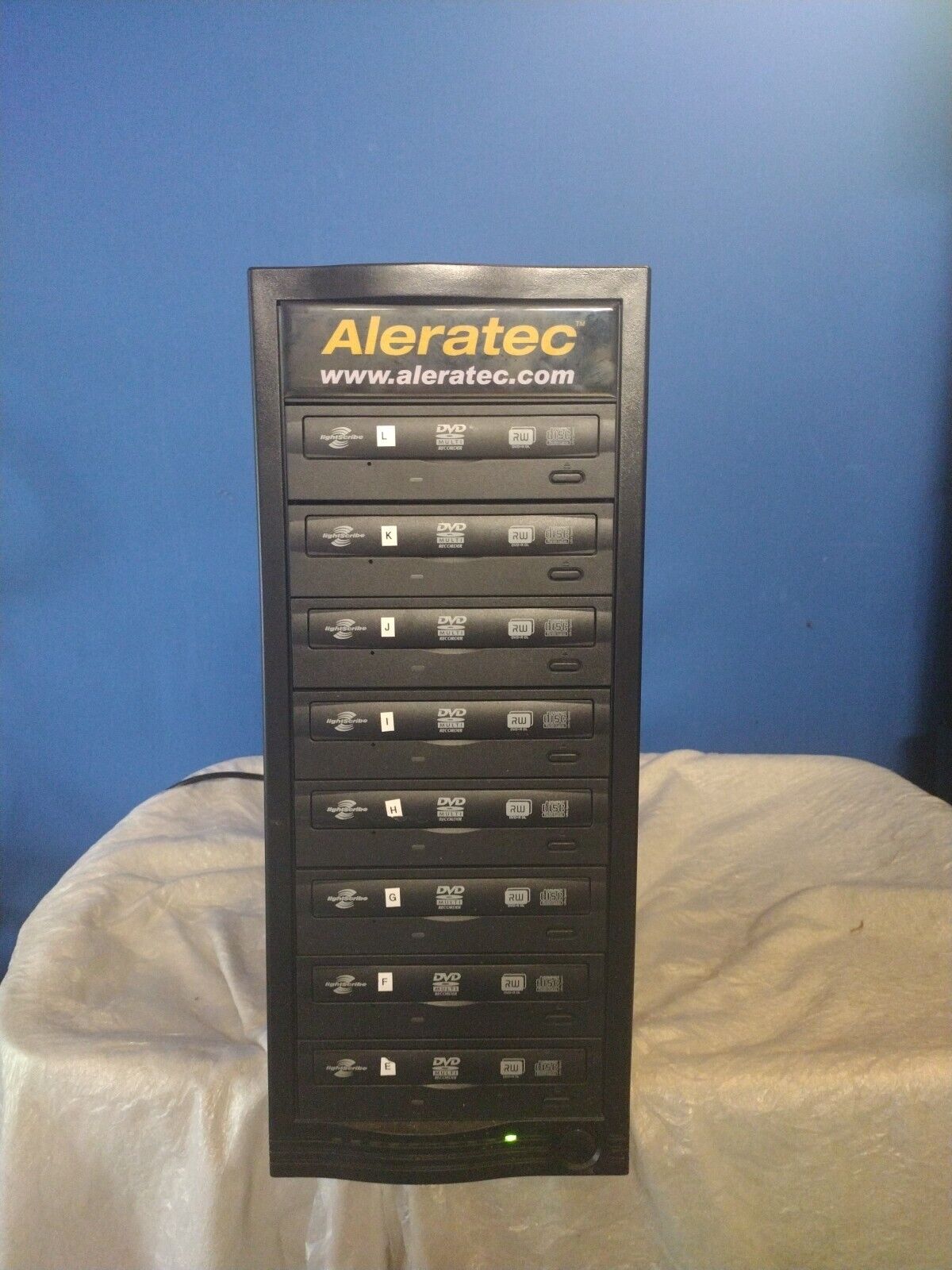  Aleratec 1:8 DVD/CD Tower Publisher HLX eSATA Duplicator Untested Does Power Up