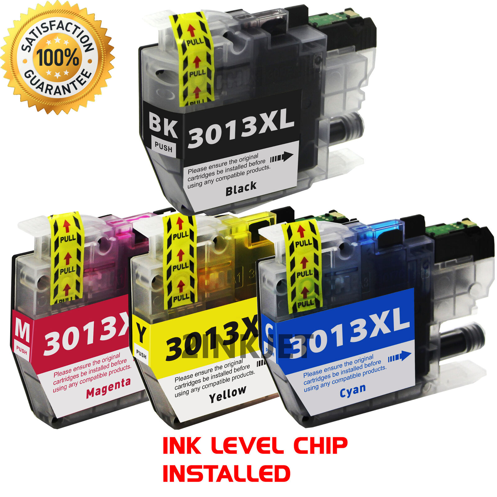 4PK LC3013 LC3011 Ink Cartridges Compatible for Brother MFC-J491DW J690DW J491DW