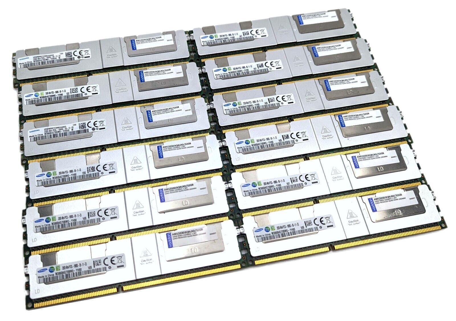 Samsung 384GB Kit (12x 32GB) DDR3L PC3L-10600L ECC Registered Server Memory RAM