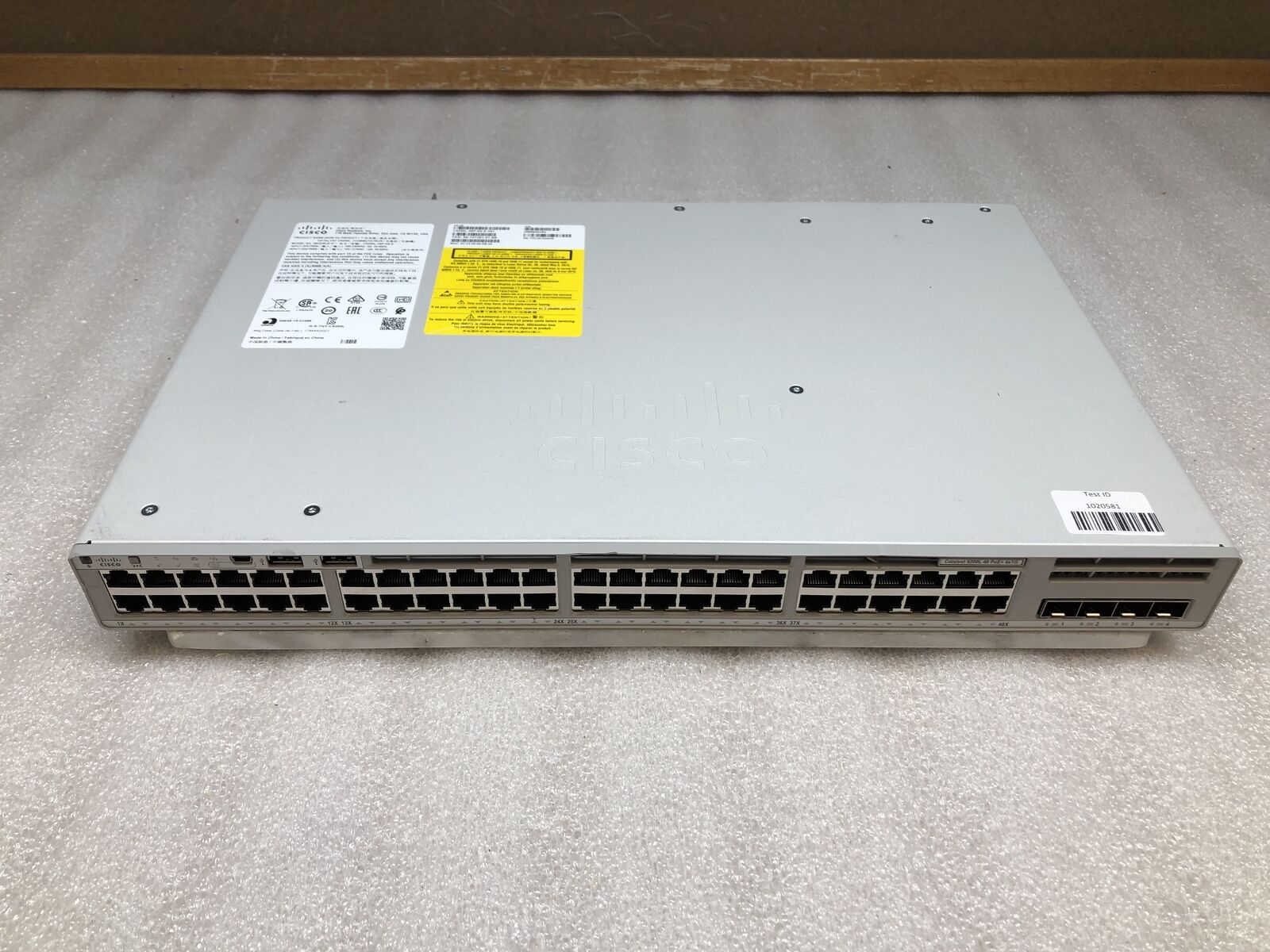 Cisco Catalyst 9200L 48 PoE+ 4x1G 48-Port Gigabyte Ethernet Network Switch