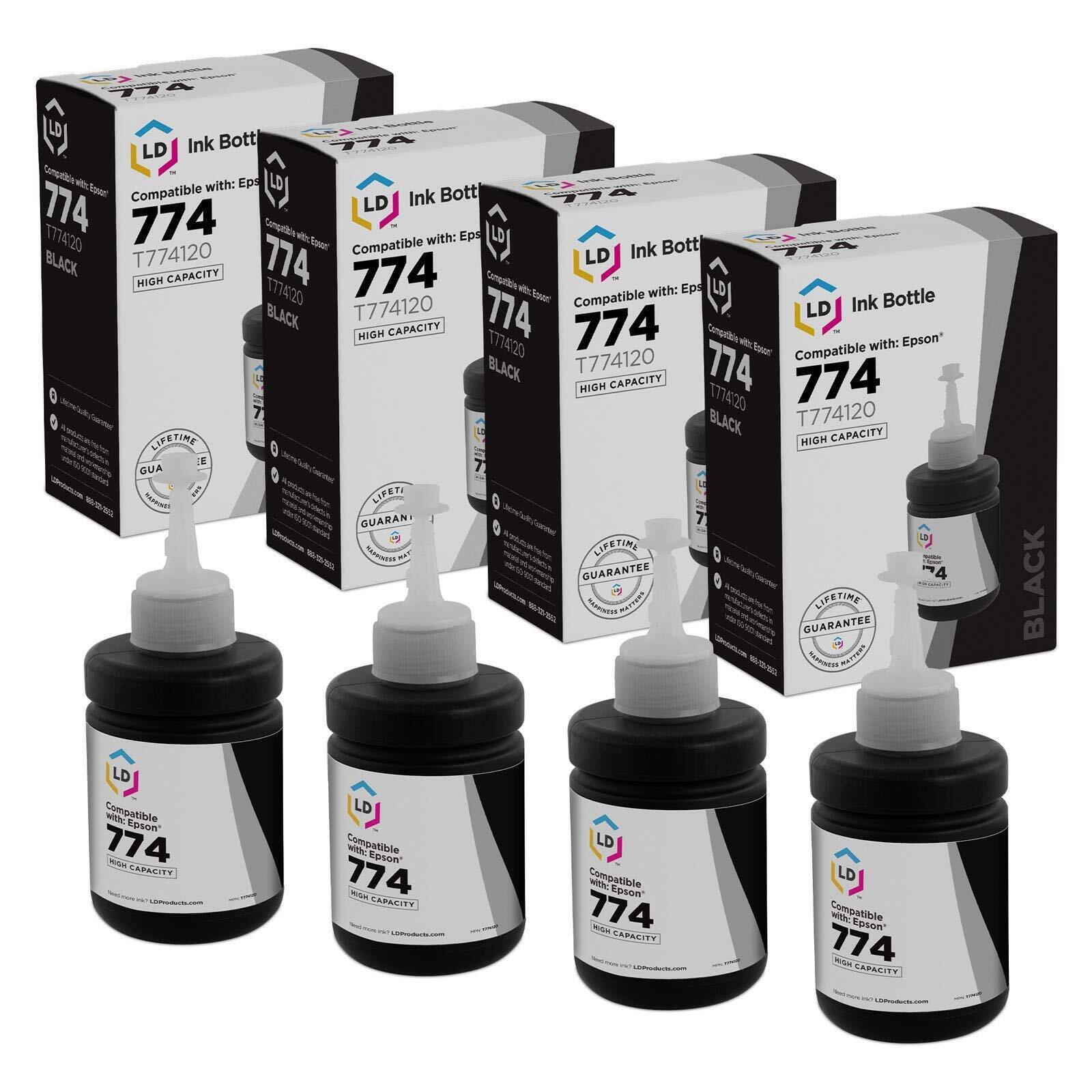 LD Compatible Epson T774120 Black Ink Set of 4 for ET-3600, ET-4550 & ET-16500