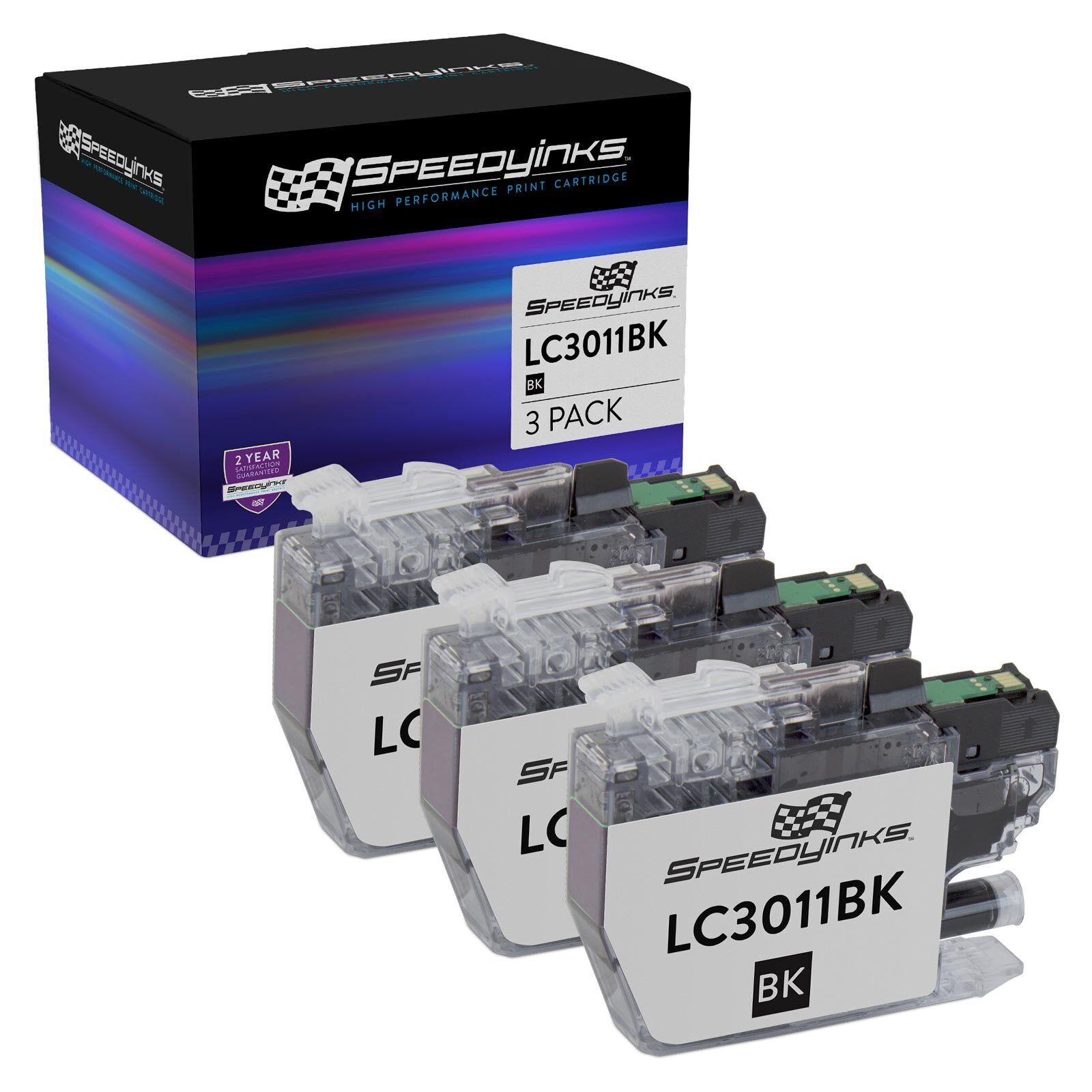 Speedy Compatible 3PK Brother LC3011 Black MFC J491DW, J497DW, J690DW, J895DW