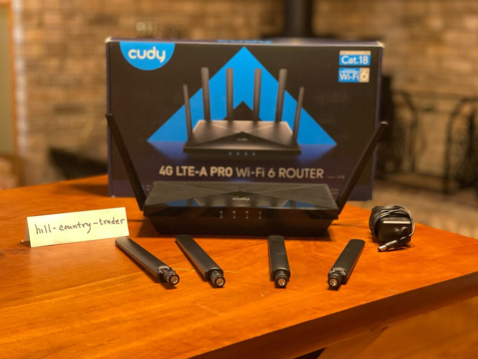 Cudy LT18 Black 4G LTE-A PRO Built In VPN AX1800 Dual Band WiFi 6 Router