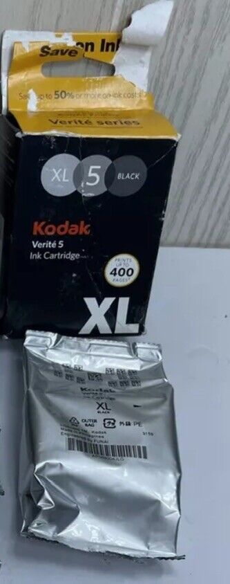 NEW Kodak Open Box Verite 5 XL Black Cartridge  Sealed Package New but Open Box