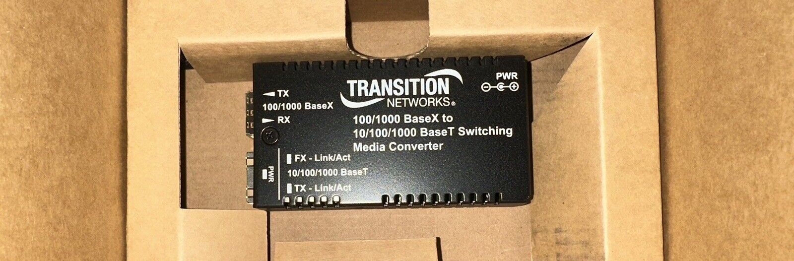 Transition Networks Mini Gigabit Ethernet Media Converter (m-ge-psw-sfp-01-na)