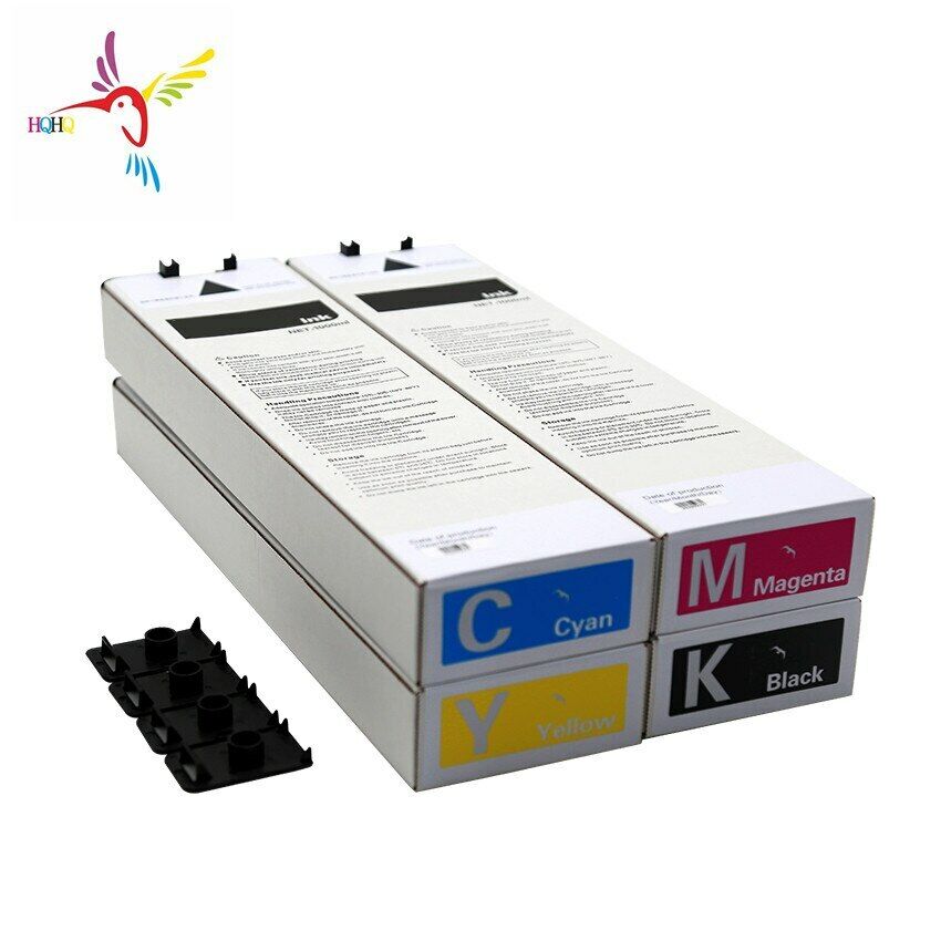 4 X1000ML BK C M Y Ink Cartridge For Riso Comcolor FW1230/2230/5230/5231/5000
