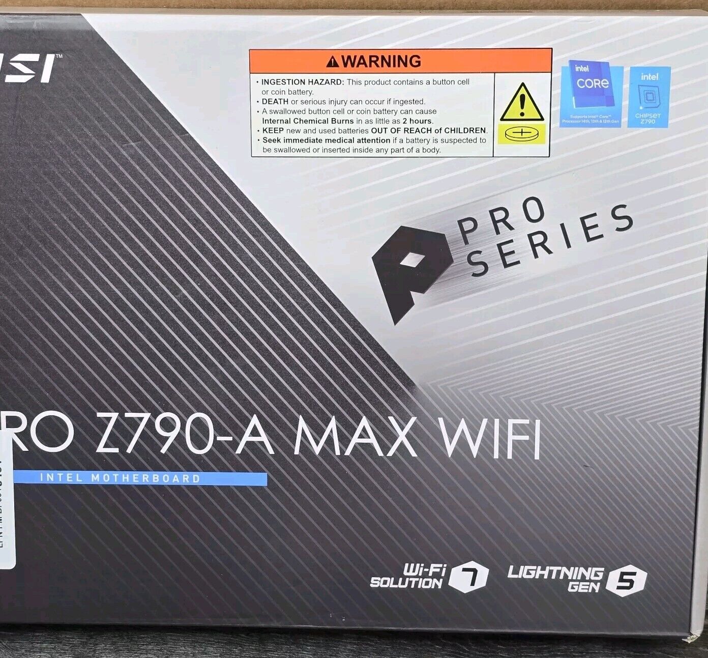 MSI PRO Z790-A MAX WIFI Gaming Desktop Motherboard - Intel Z790 Chipset - Socket