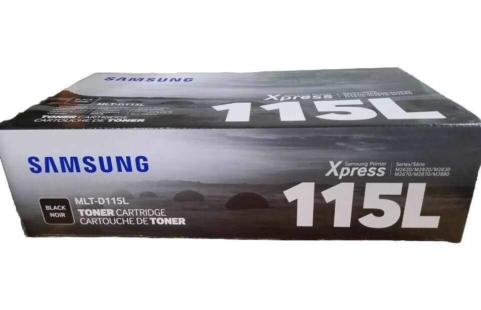 Genuine Samsung 115L Black Toner Cartridge MLT-D115L New Factory Sealed Box
