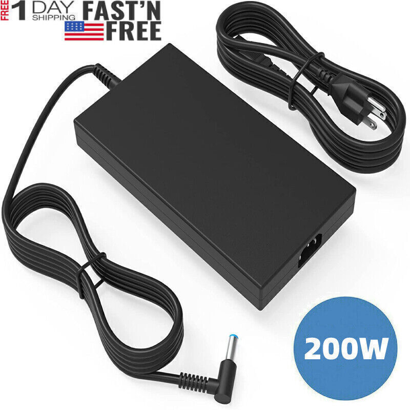 200W 10.3A Charger AC Adapter Power for HP Omen Pavilion 15 16 17 Gaming Laptop