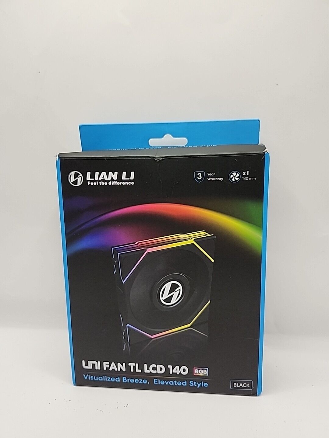 Lian Li UNI Fan TL LCD 140 - BLACK - 1-pack 14TLLCD1B Read Description 