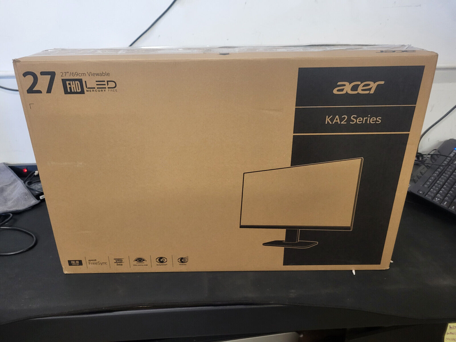 Acer KA272 EBI 27'' 1080p FHD IPS LCD Monitor - Black (UM.HK2AA.E02) (READ)