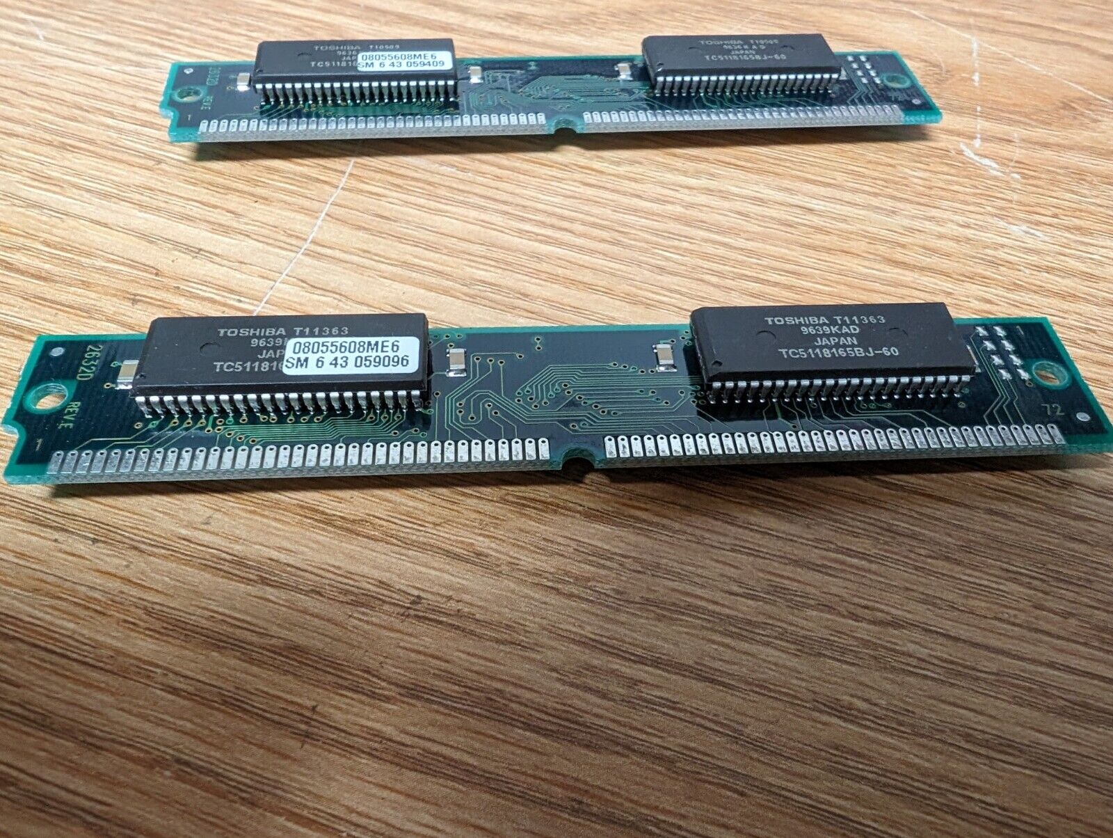 2x 256KB Matched Apple Macintosh 68-pin 80ns VRAM SIMM Quadra LC 475 630-0044