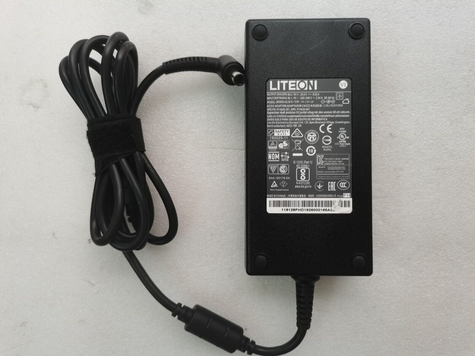 Genuine LITEON 19.5V 9.23A 180W PA-1181-28 For HPE MicroServer Gen10+ AC Adapter