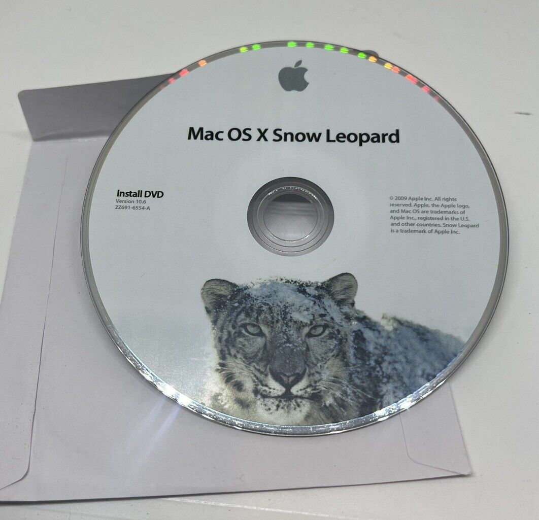 Apple Mac Mac OS X Snow Leopard Installation DvD