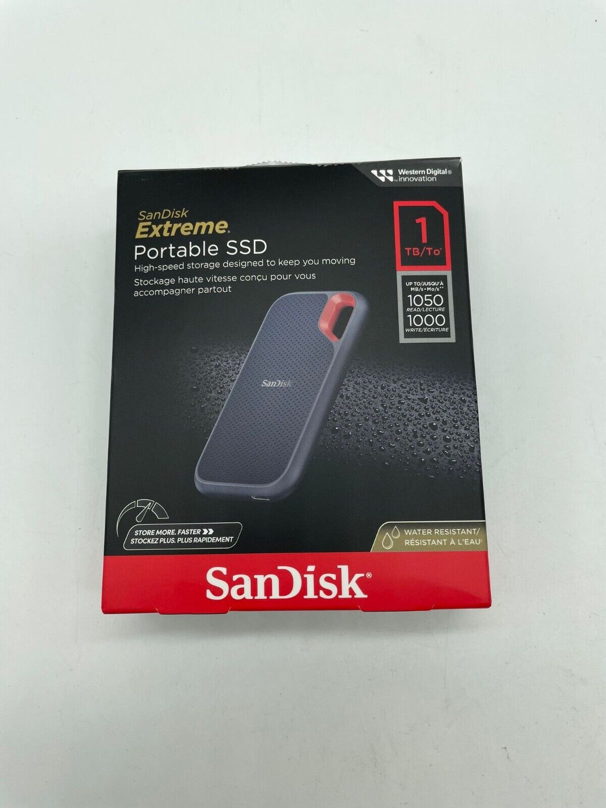 SanDisk Extreme 1TB USB-C Portable External SSD (SDSSDE61-1T00-G25)
