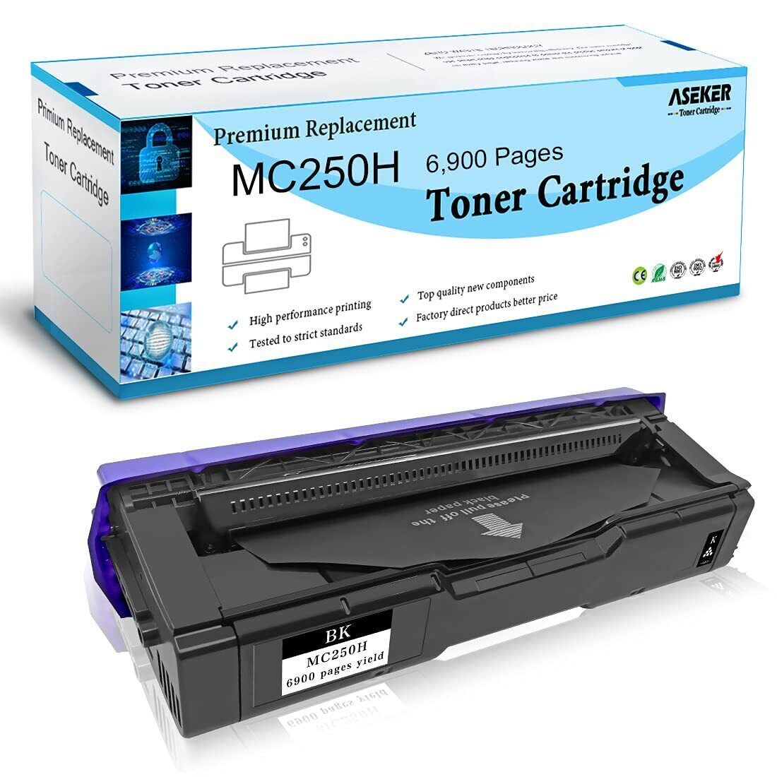 Compatible M C250H Toner Cartridge 408336 for Ricoh M C250 C250FW C250FWB P C...