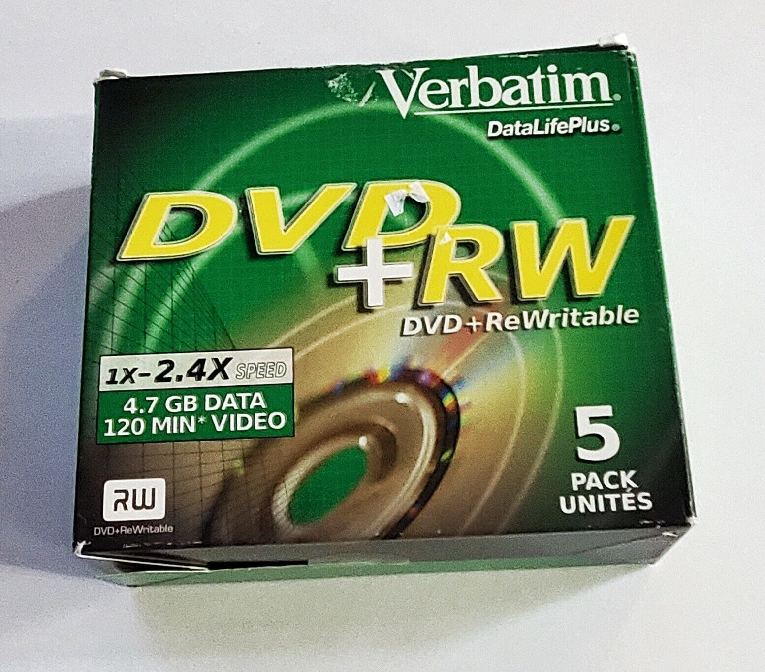 Verbatim DataLifePlus DVD+RW Discs (5-Pack) 1x-2.4x