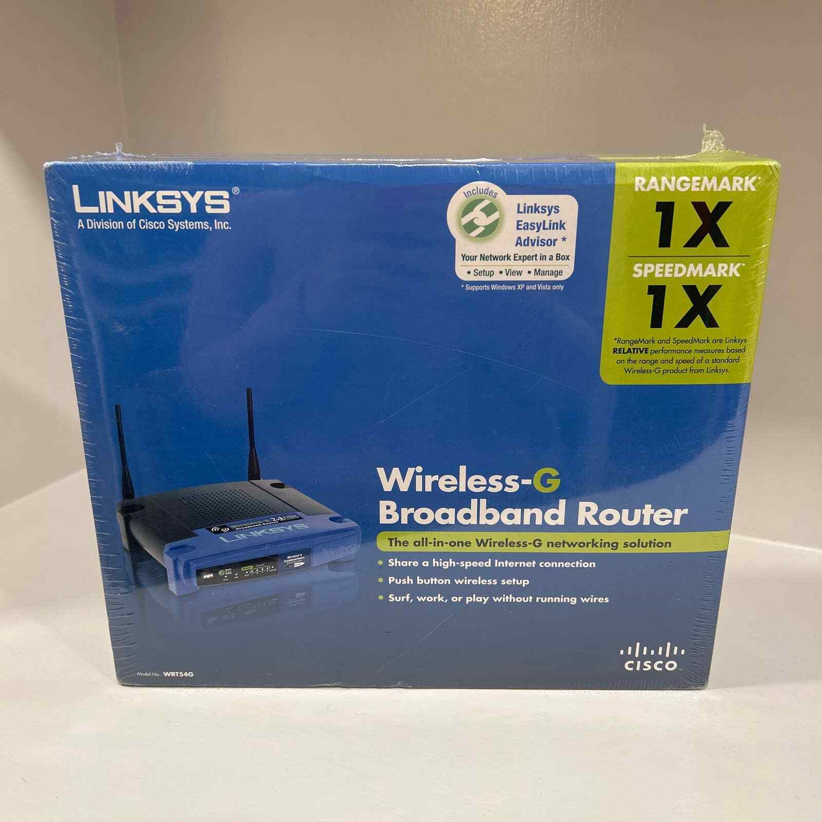 New Sealed Linksys Wireless G Broadband Router 4 Port WRT54G